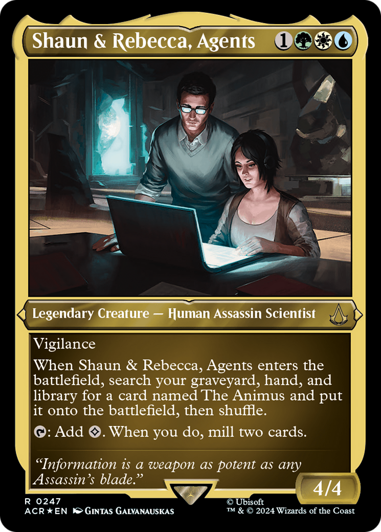 Shaun & Rebecca, Agents (ACR-247) - [Assassin's Creed] Etched Foil