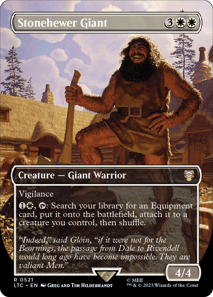 Stonehewer Giant (LTC-521) - [Tales of Middle-earth Commander] (Borderless) Foil