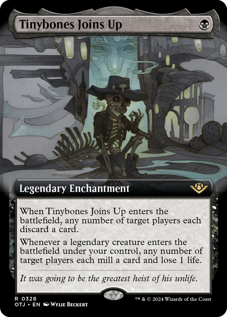 Tinybones Joins Up (OTJ-328) - [Outlaws of Thunder Junction]: (Extended Art) Foil