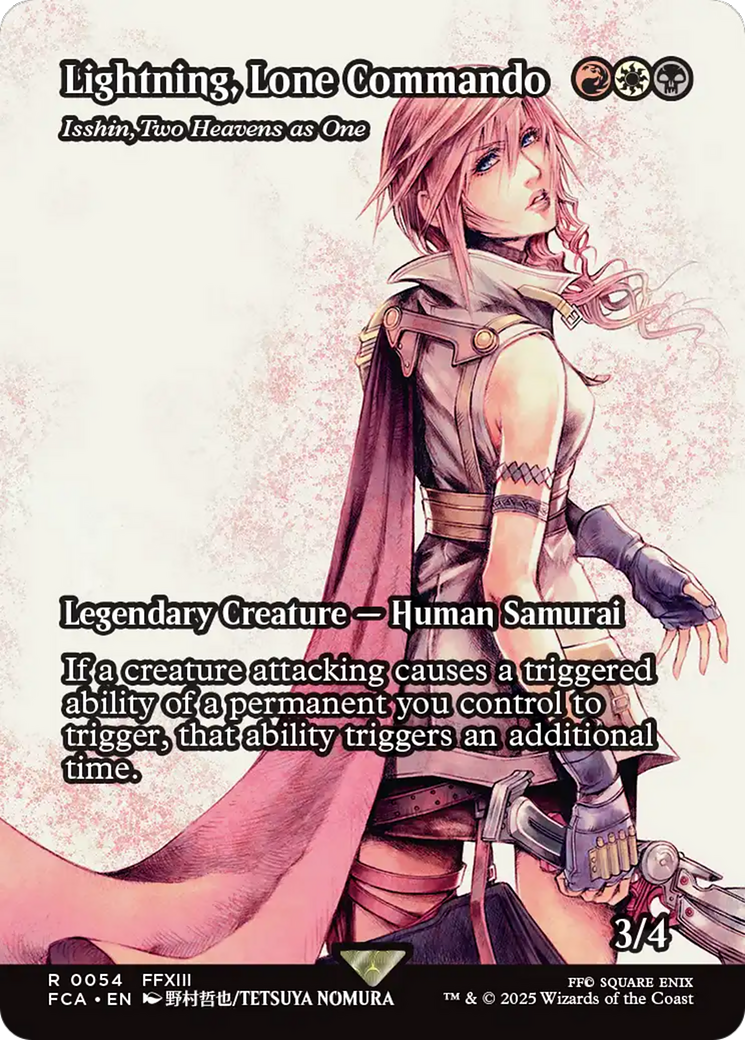 Isshin, Two Heavens as One (FCA-054) - [FINAL FANTASY: Through the Ages] / Lightning, Lone Commando (Borderless)