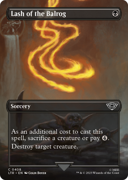 Lash of the Balrog (LTR-408) - [The Lord of the Rings: Tales of Middle-earth] (Borderless) Foil