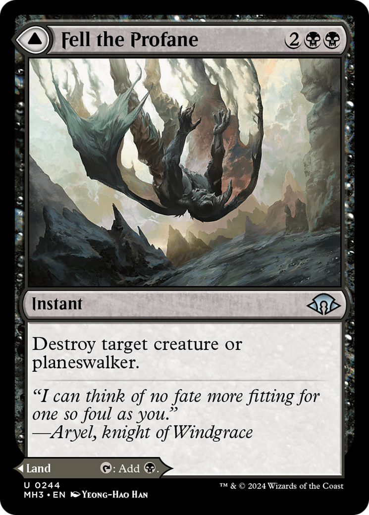 Fell the Profane // Fell Mire (MH3-244) - [Modern Horizons 3] 
