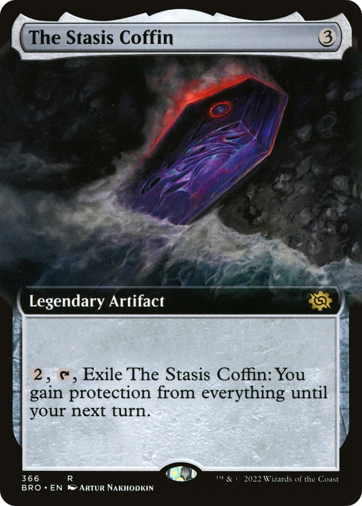 The Stasis Coffin (BRO-366) - [The Brothers' War]: (Extended Art) Foil
