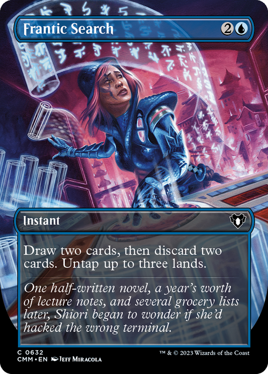 Frantic Search (CMM-632) - [Commander Masters] (Borderless)