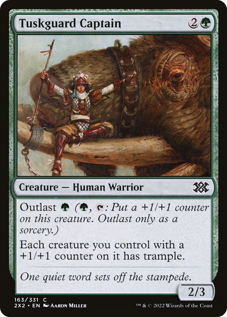 Tuskguard Captain (2X2-163) - [Double Masters 2022] Foil