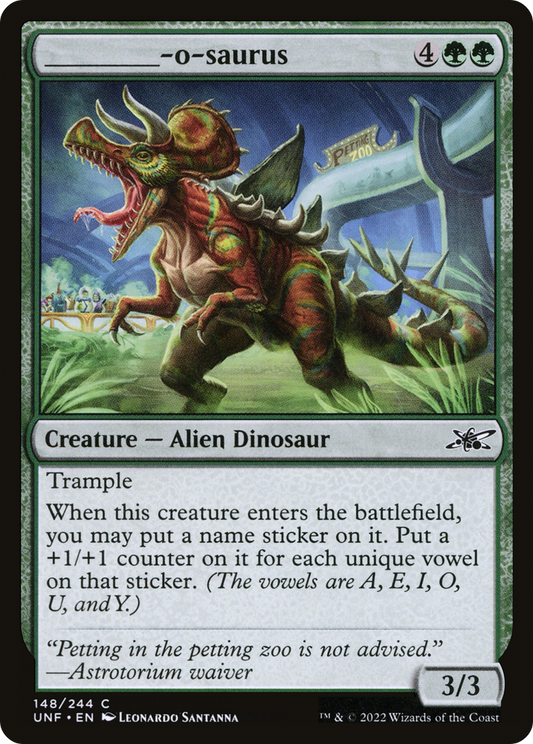 _____-o-saurus (UNF-148) - [Unfinity] Foil