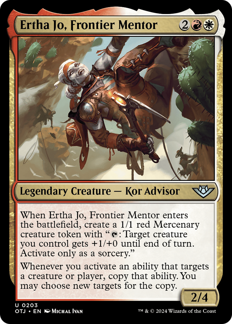 Ertha Jo, Frontier Mentor (OTJ-203) - [Outlaws of Thunder Junction] Foil