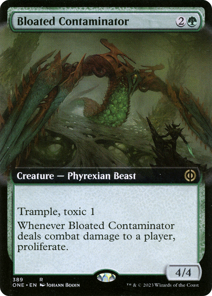 Bloated Contaminator (ONE-389) - [Phyrexia: All Will Be One]: (Extended Art) Foil