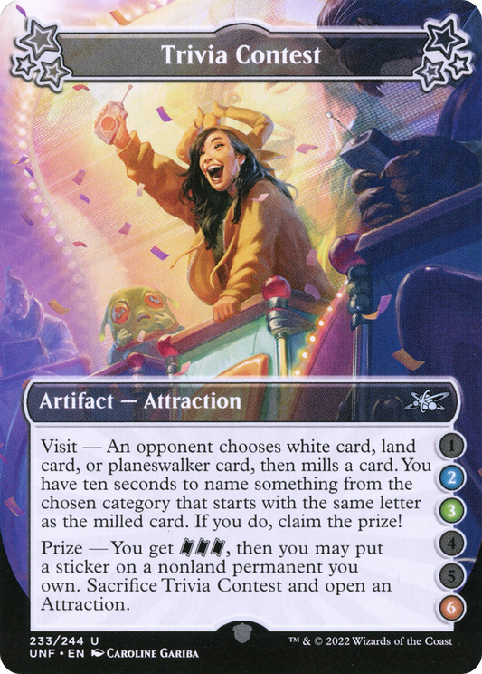 Trivia Contest (UNF-233A) - [Unfinity] Foil