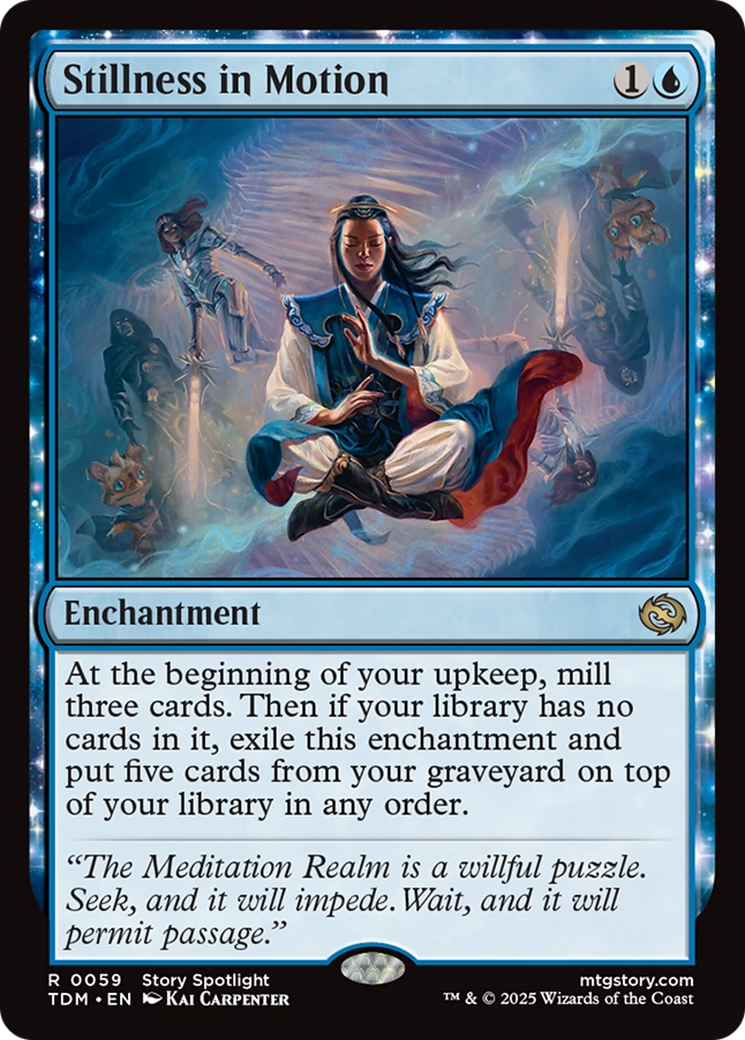 Stillness in Motion (TDM-059) - [Tarkir: Dragonstorm]: (enchantment) Foil