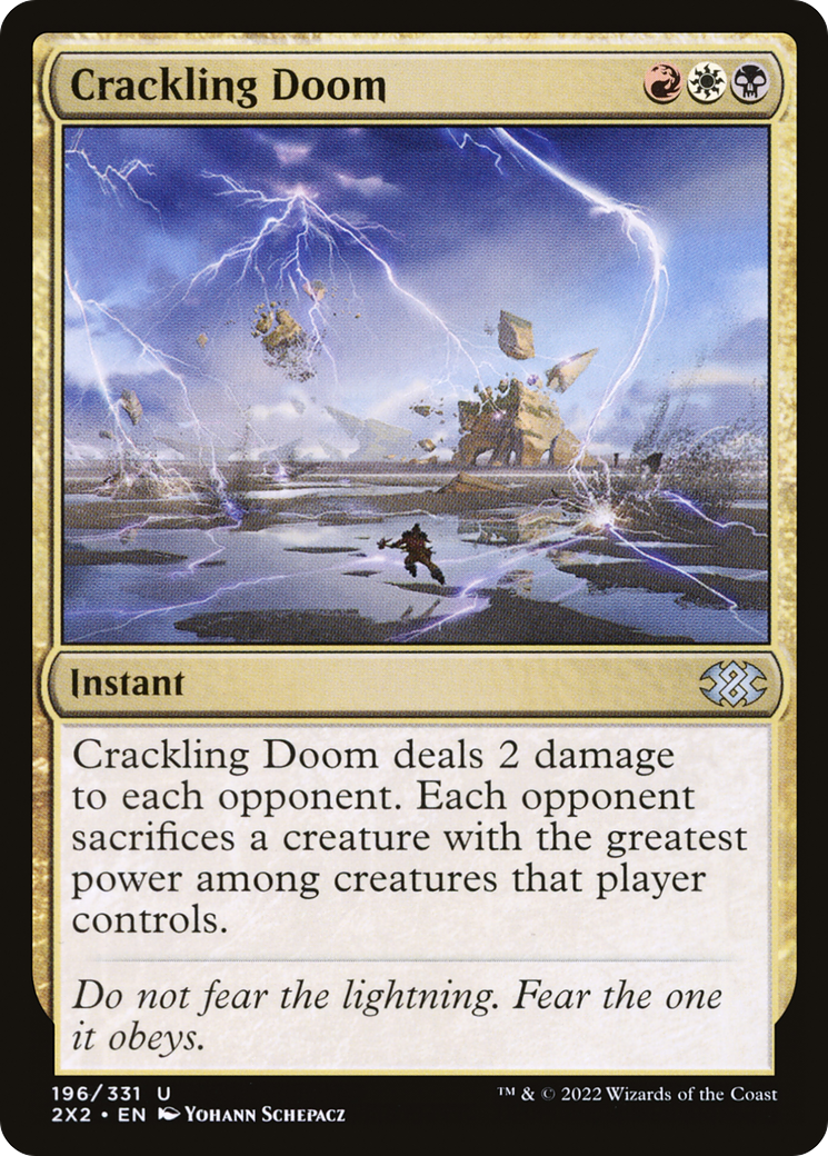 Crackling Doom (2X2-196) - [Double Masters 2022] Foil