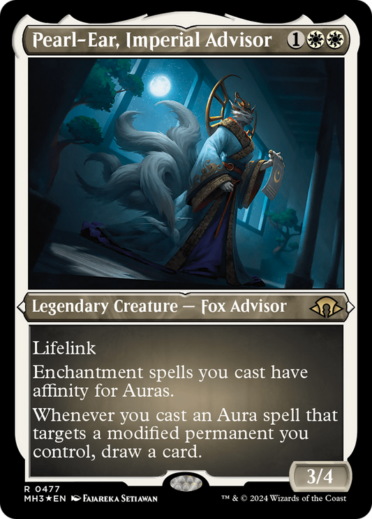 Pearl-Ear, conseiller impérial (MH3-477) - [Modern Horizons 3] Feuille gravée 