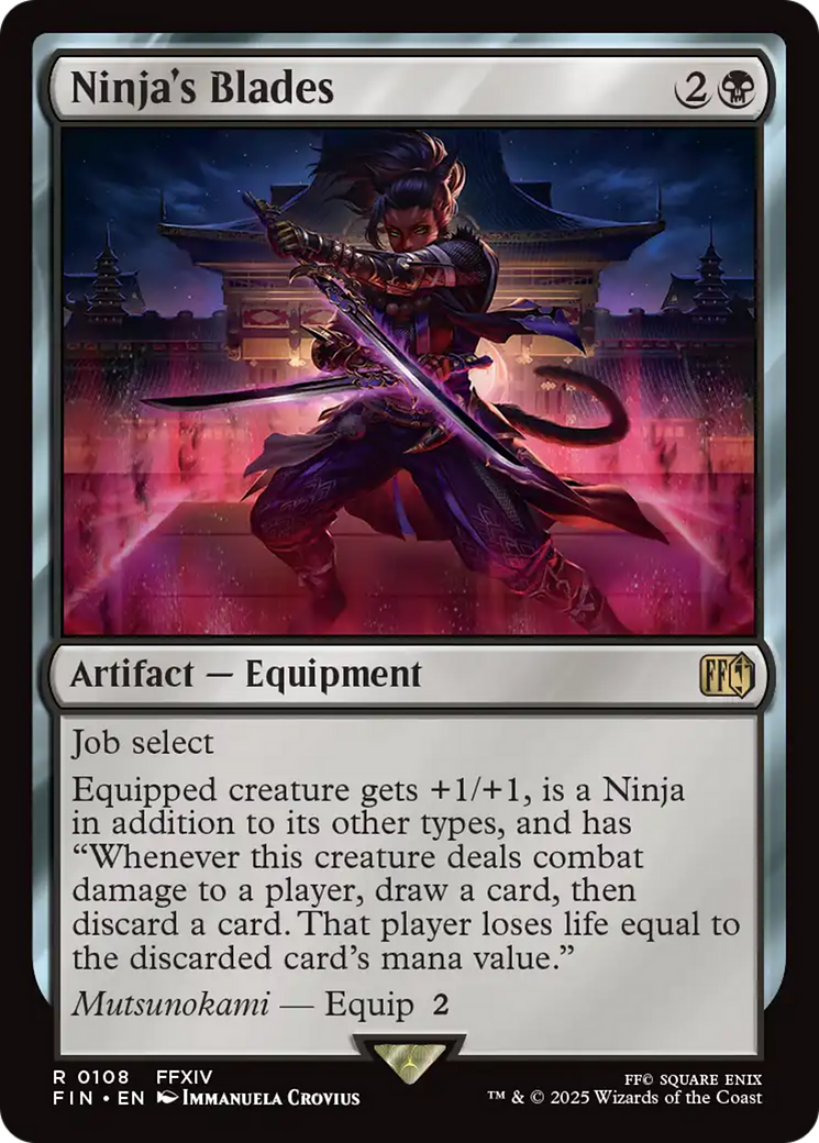 Ninja's Blades (FIN-108) - [FINAL FANTASY] Foil