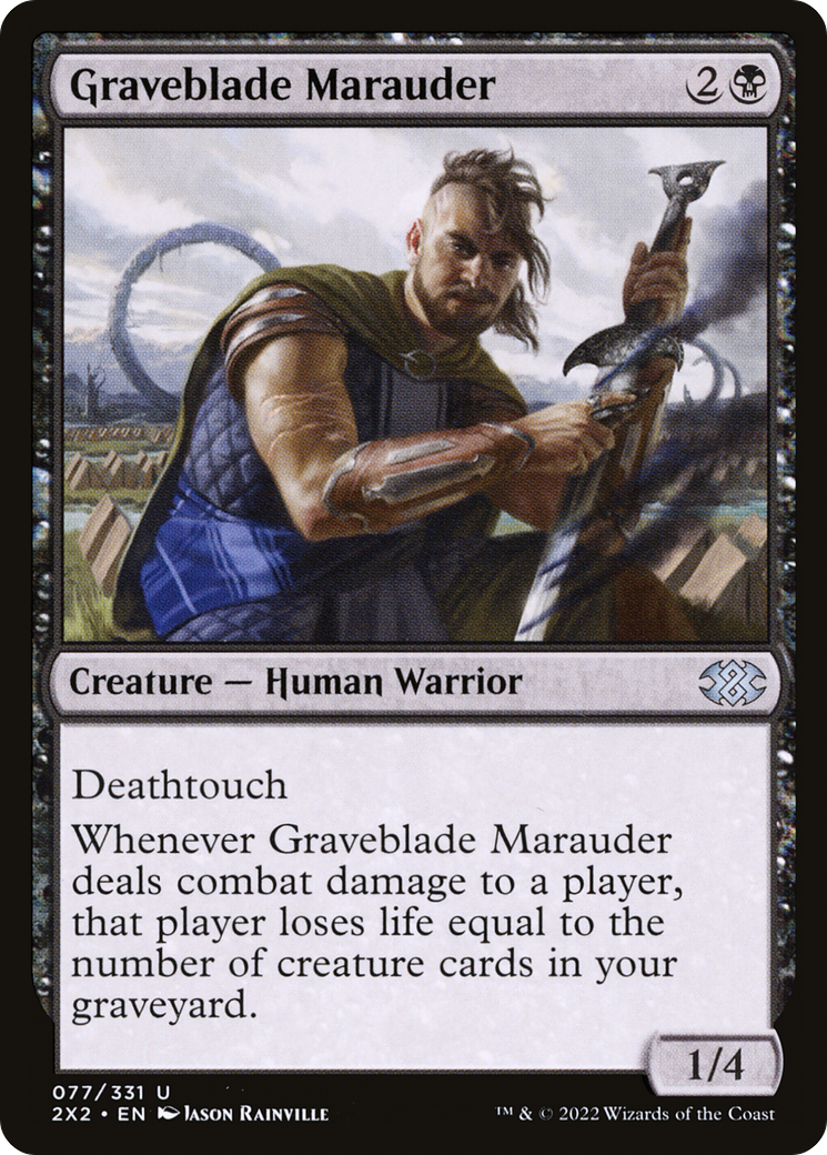 Graveblade Marauder (2X2-077) - [Double Masters 2022] Foil