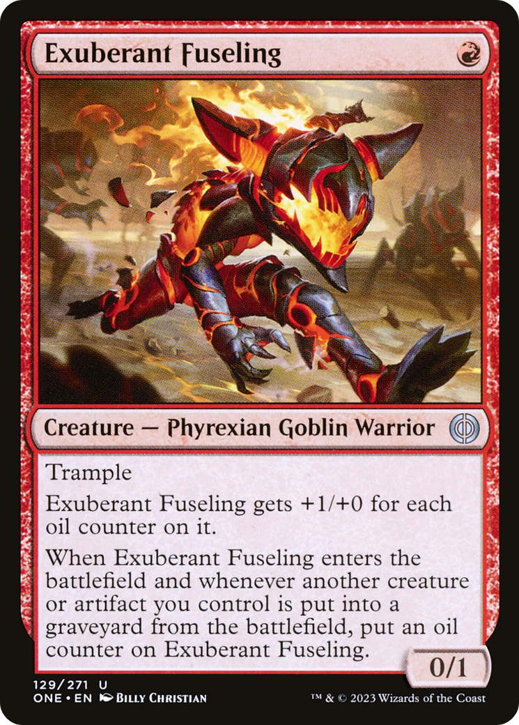 Exuberant Fuseling (ONE-129) - [Phyrexia: All Will Be One]