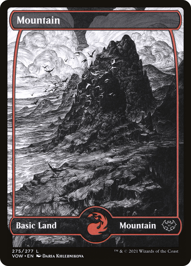 Mountain (VOW-275) - [Innistrad: Crimson Vow]: (Showcase) Foil