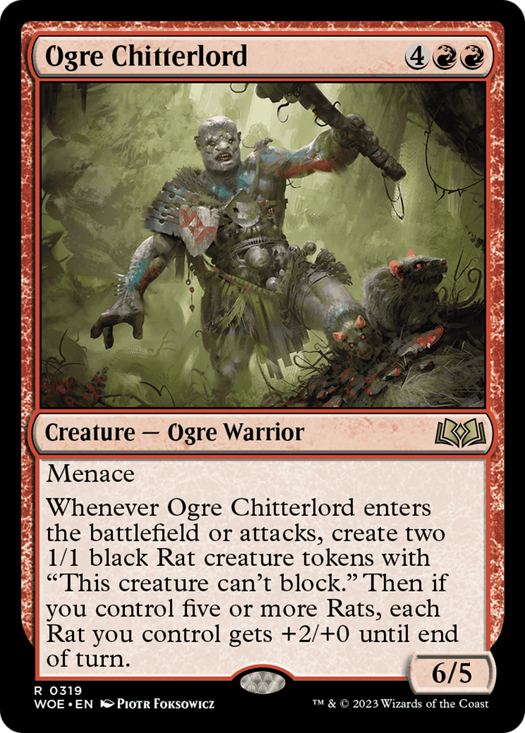 Ogre Chitterlord (WOE-319) - [Wilds of Eldraine]
