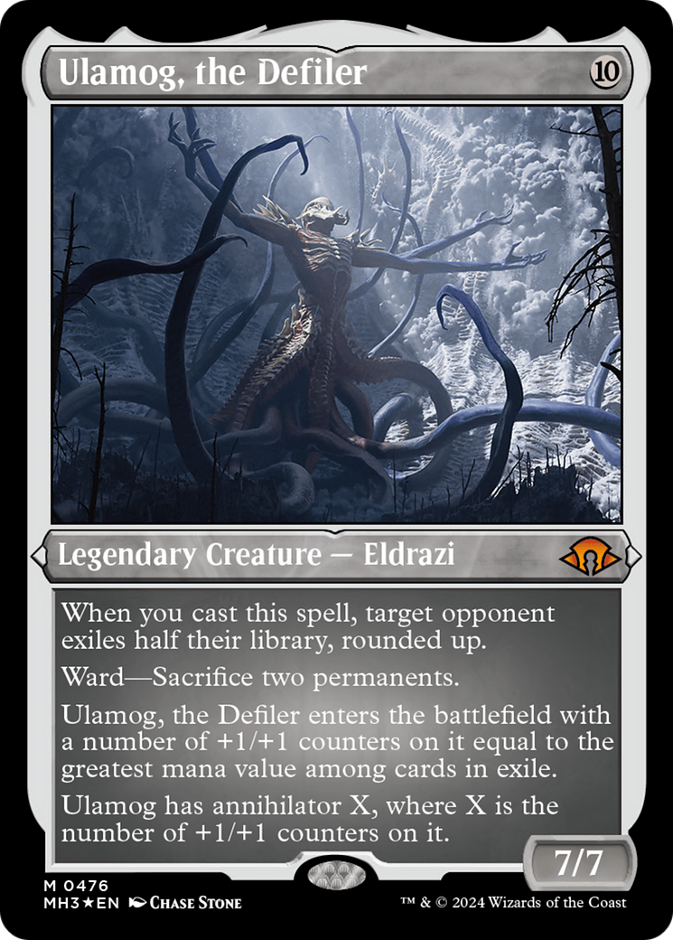 Ulamog, le Profanateur (MH3-476) - [Modern Horizons 3] Feuille gravée 