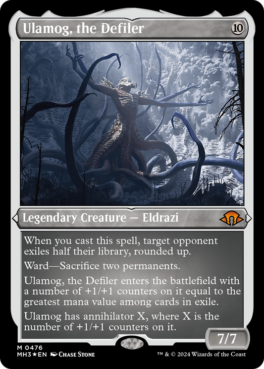 Ulamog, le Profanateur (MH3-476) - [Modern Horizons 3] Feuille gravée 