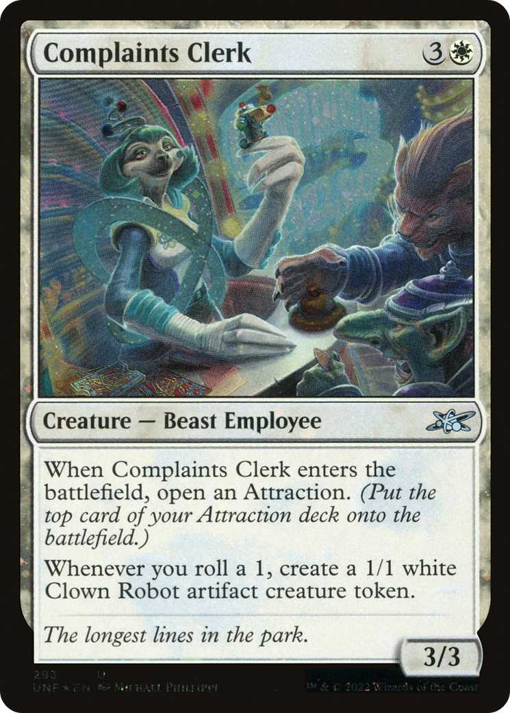 Complaints Clerk (UNF-293) - [Unfinity] Foil