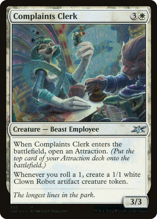 Complaints Clerk (UNF-293) - [Unfinity] Foil