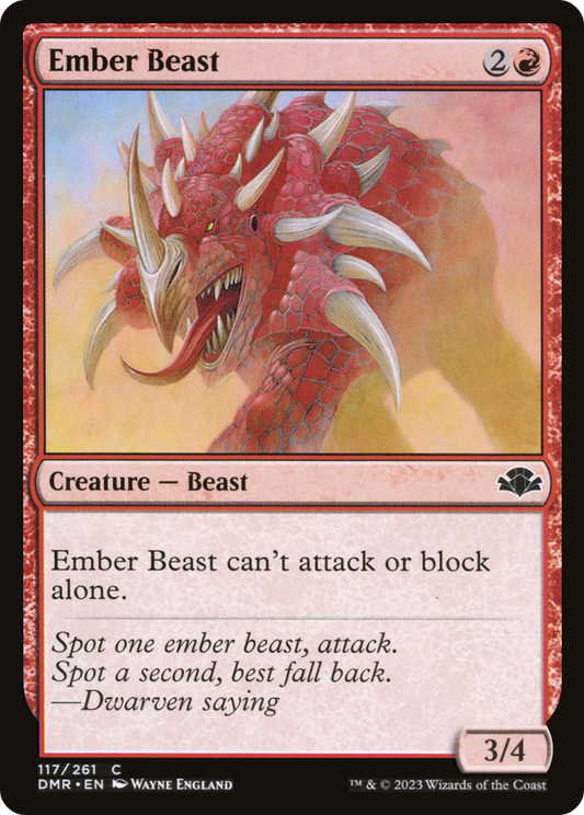 Ember Beast (DMR-117) - [Dominaria Remastered] Foil