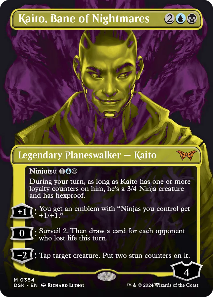 Kaito, Bane of Nightmares (DSK-354) - [Duskmourn: House of Horror] (Borderless) Foil