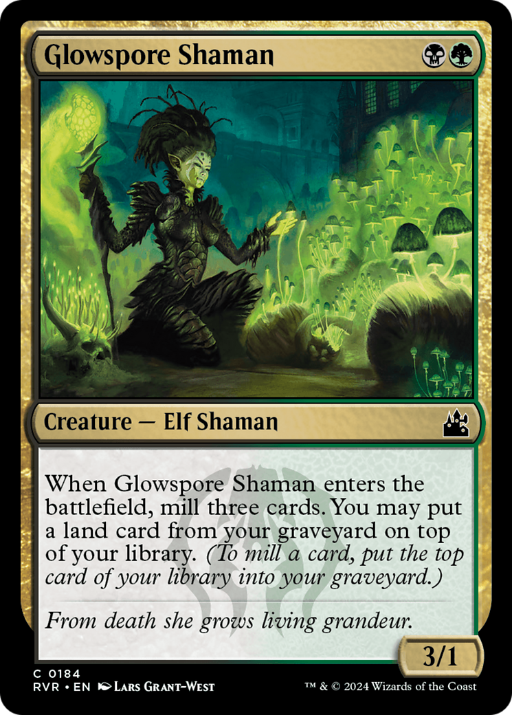 Glowspore Shaman (RVR-184) - [Ravnica Remastered]