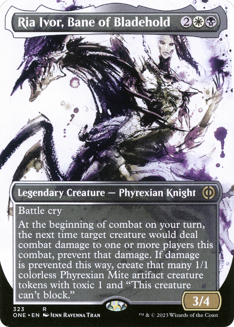 Ria Ivor, Bane of Bladehold (ONE-323) - [Phyrexia: All Will Be One]: (Showcase) (Borderless)