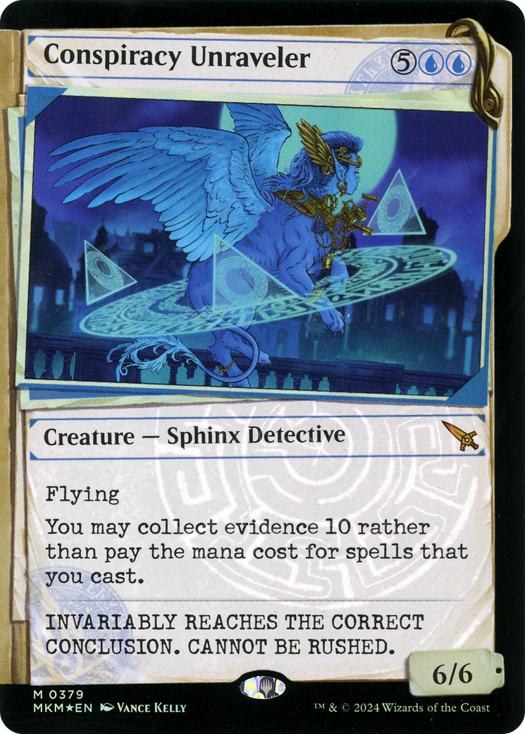 Conspiracy Unraveler (MKM-379) - [Murders at Karlov Manor]: (Showcase) Foil