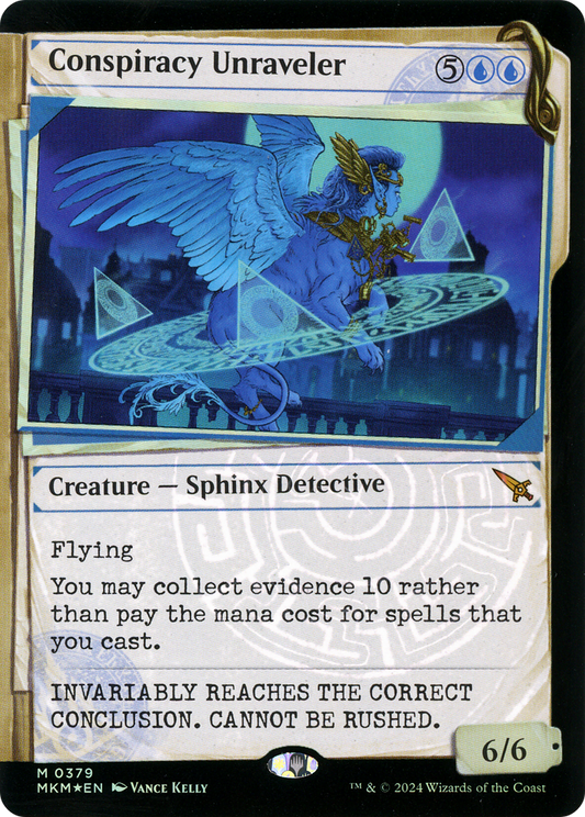 Conspiracy Unraveler (MKM-379) - [Murders at Karlov Manor]: (Showcase) Foil