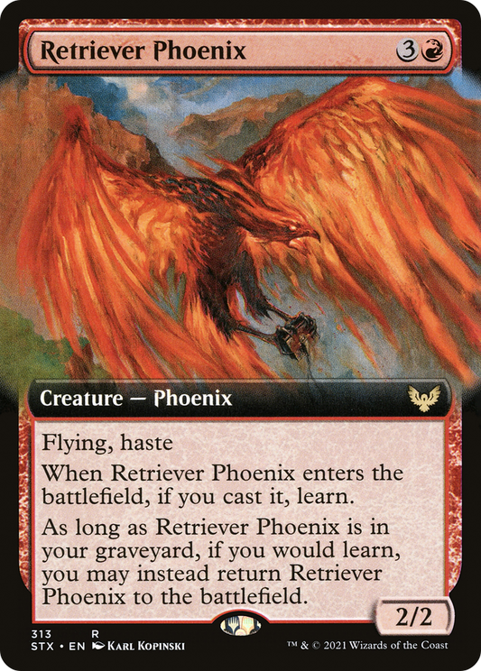 Retriever Phoenix (STX-313) - [Strixhaven: School of Mages]: (Extended Art)