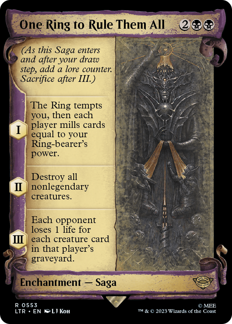 One Ring to Rule Them All (LTR-553) - [The Lord of the Rings: Tales of Middle-earth]: (Showcase)