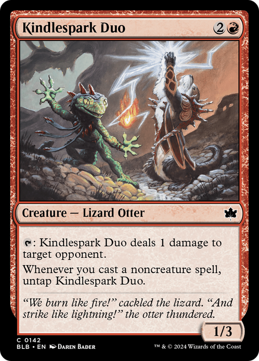 Kindlespark Duo (BLB-142) - [Bloomburrow] Foil