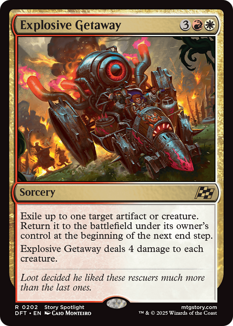 Explosive Getaway (DFT-202) - [Aetherdrift] Foil