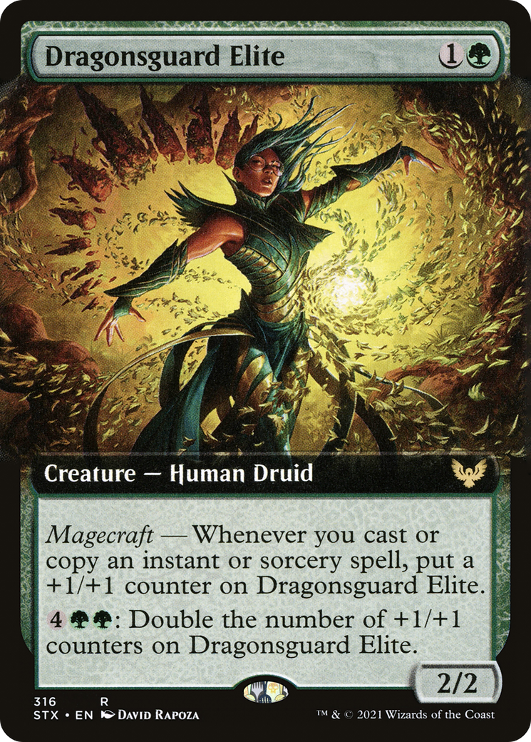 Dragonsguard Elite (STX-316) - [Strixhaven: School of Mages]: (Extended Art)