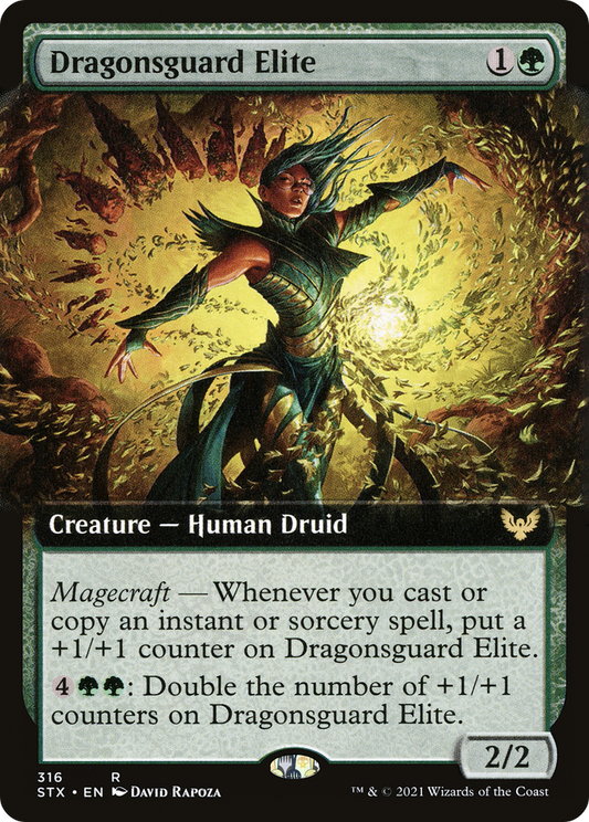 Dragonsguard Elite (STX-316) - [Strixhaven: School of Mages]: (Extended Art)