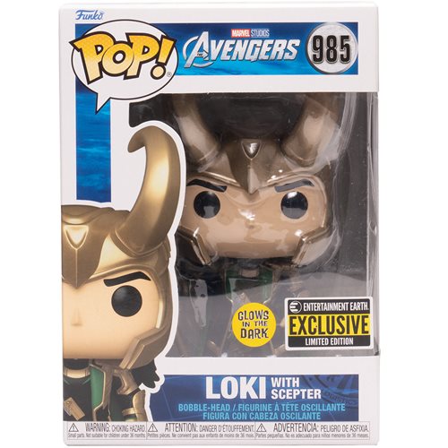 Avengers Loki with Scepter Funko Pop! Vinyl Figure - Entertainment Earth Exclusive