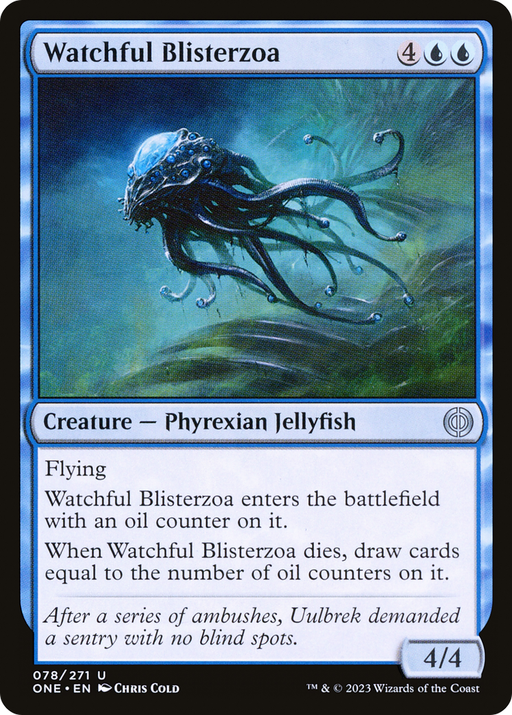 Watchful Blisterzoa (ONE-078) - [Phyrexia: All Will Be One] Foil