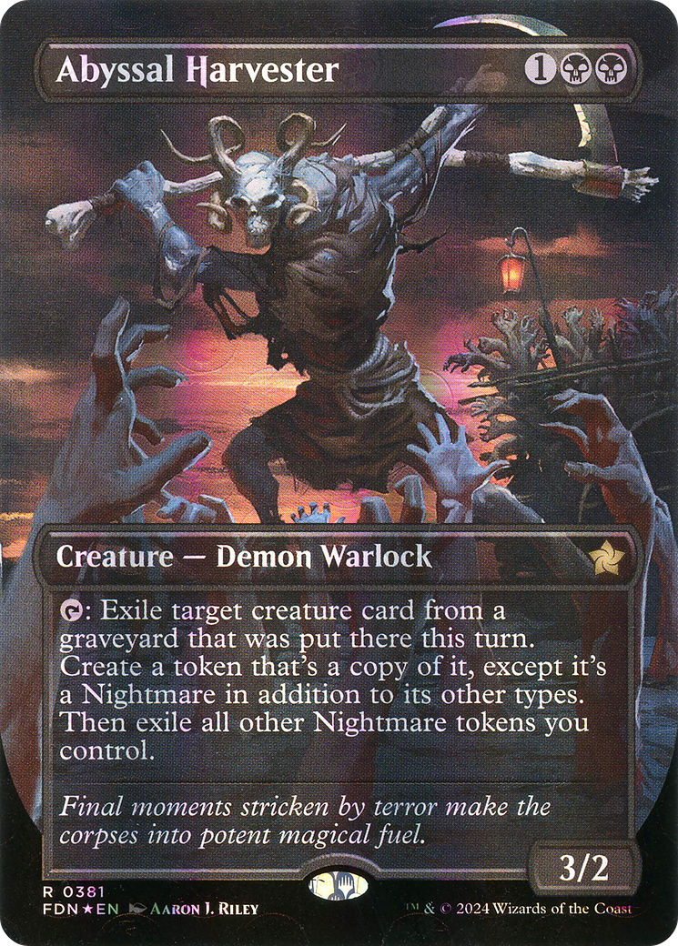 Abyssal Harvester (FDN-381) - [Foundations] (Borderless) Foil