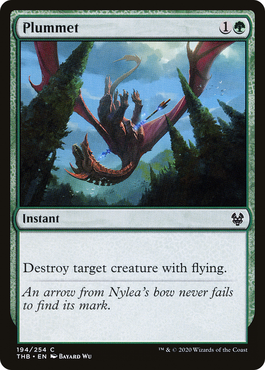 Plummet (THB-194) - [Theros Beyond Death] Foil
