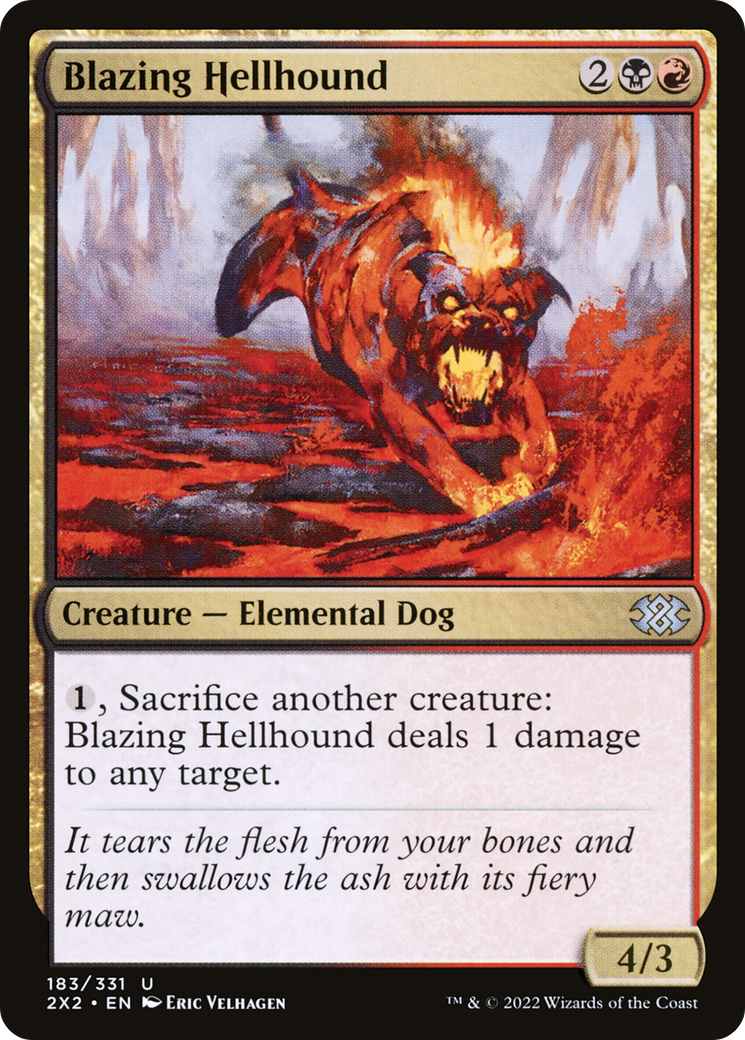 Blazing Hellhound (2X2-183) - [Double Masters 2022]