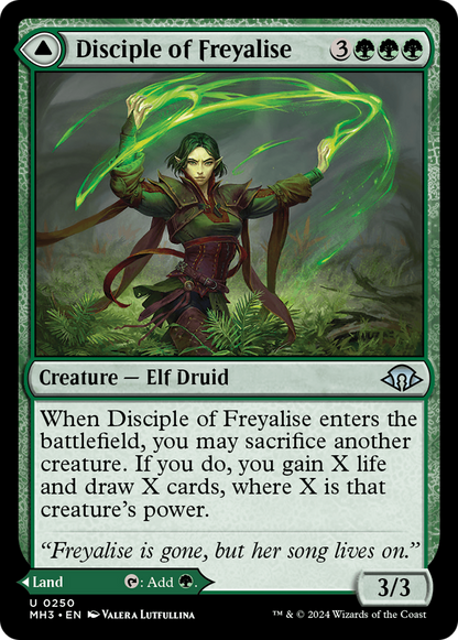 Disciple de Freyalise // Jardin de Freyalise (MH3-250) - [Modern Horizons 3] 