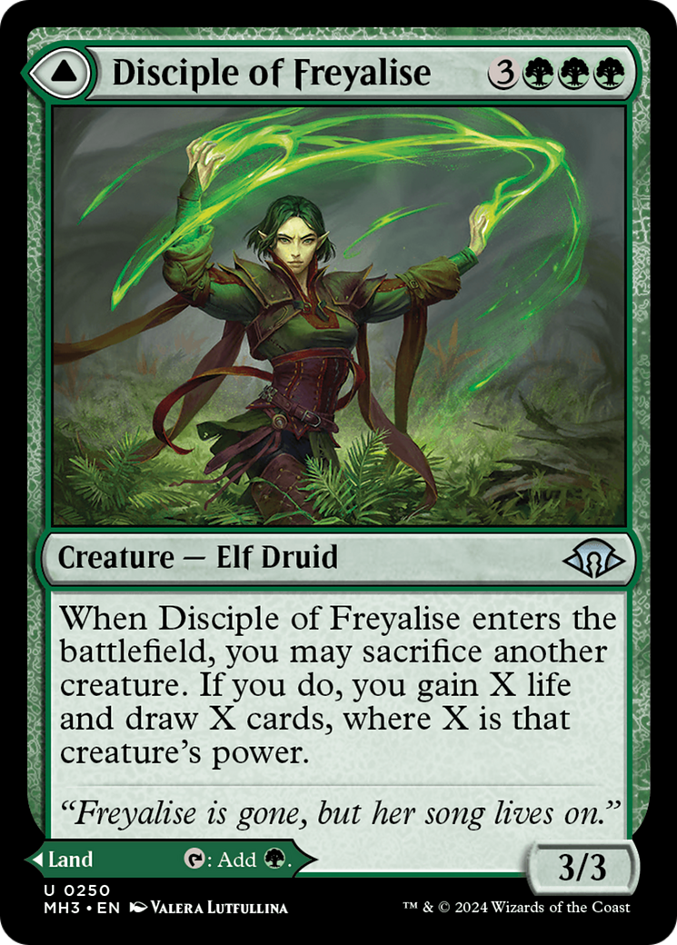 Disciple de Freyalise // Jardin de Freyalise (MH3-250) - [Modern Horizons 3] 
