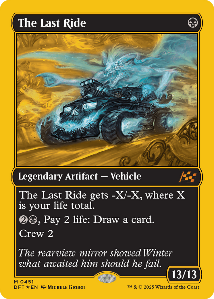 The Last Ride (First-Place Foil) (DFT-451) - [Aetherdrift] Foil
