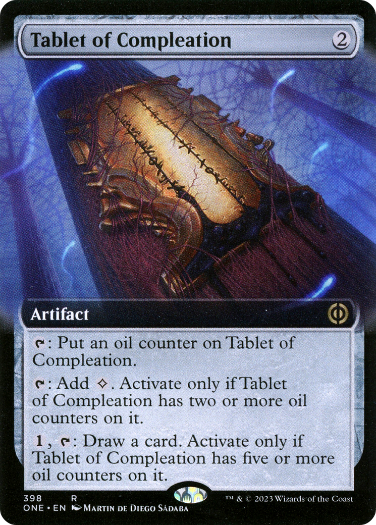 Tablet of Compleation (ONE-398) - [Phyrexia: All Will Be One]: (Extended Art) Foil