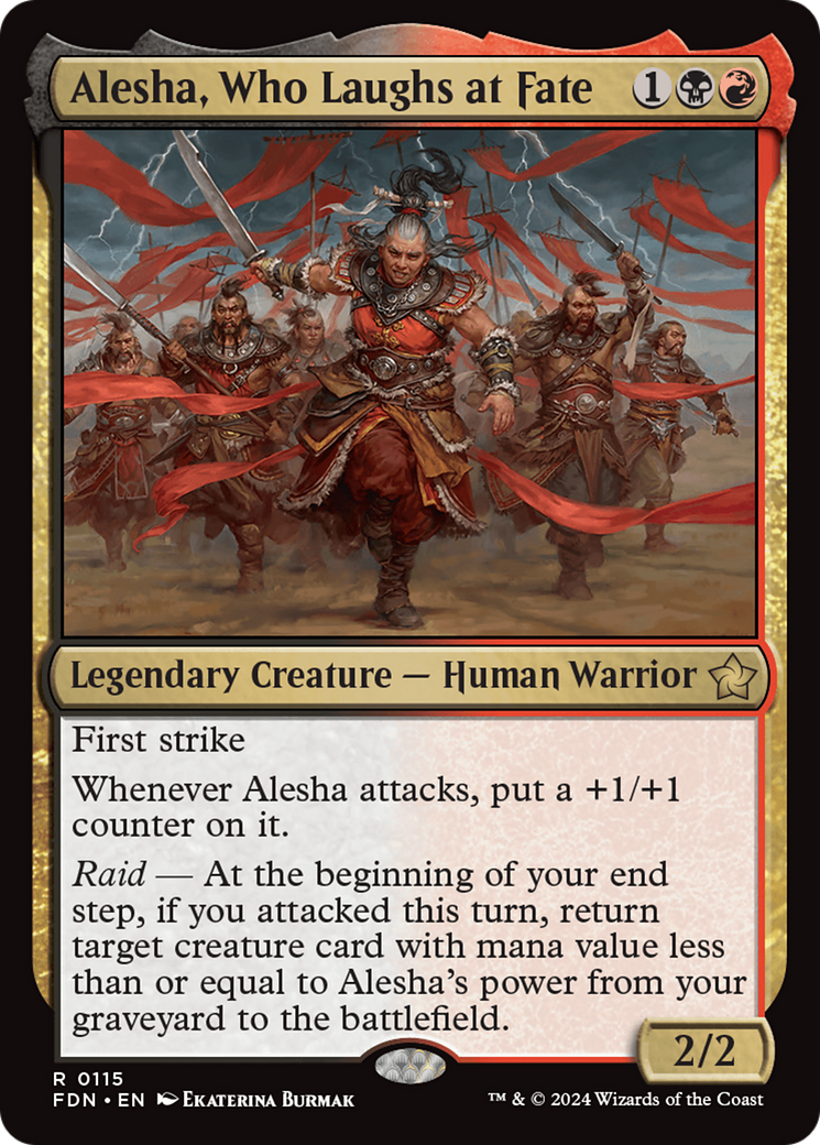 Alesha, Who Laughs at Fate (FDN-115) - [Foundations] Foil