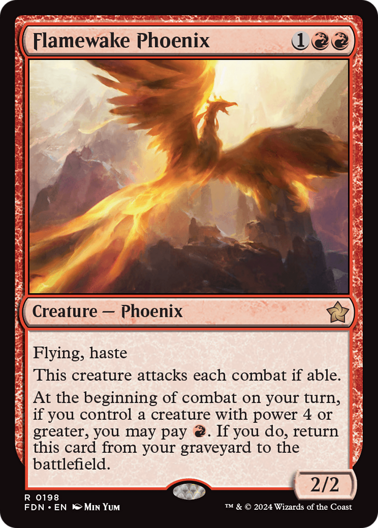 Flamewake Phoenix (FDN-198) - [Foundations] Foil