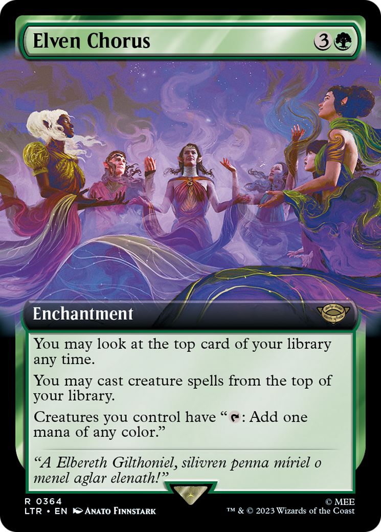 Elven Chorus (LTR-364) - [The Lord of the Rings: Tales of Middle-earth]: (Extended Art)