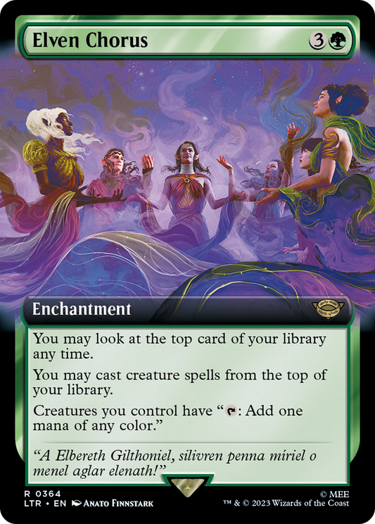 Elven Chorus (LTR-364) - [The Lord of the Rings: Tales of Middle-earth]: (Extended Art)